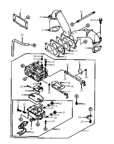 Part Location Diagram of KM-16041-7004 MTD Shaft-Throttle